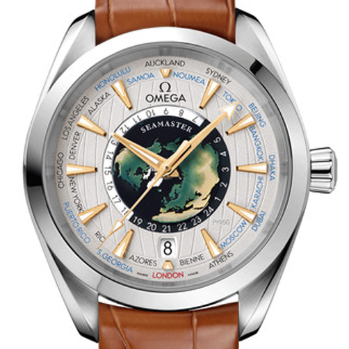 AOA049 一比一复刻 欧米茄 海马系列 男 全自动械表 日历 夜光 世界时